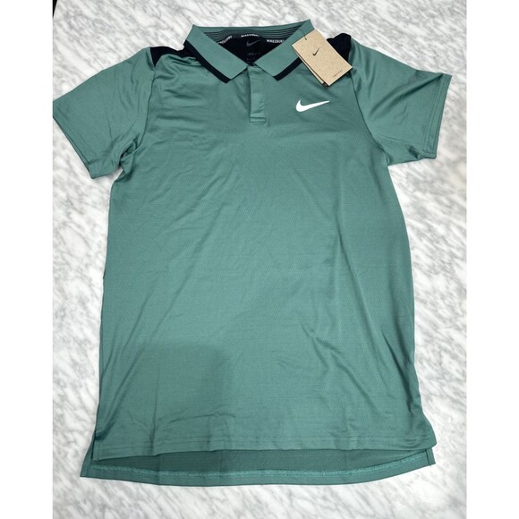 Nike Court Advantage Dri-FIT Tennis Polo tp Green Men's Small FD5317 361 NEW - Picture 3 of 8